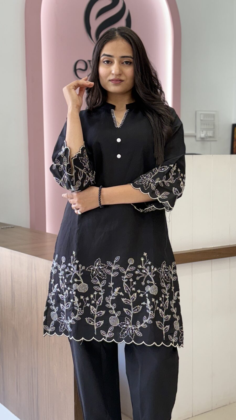 Black Cotton 2-piece set - Image 3