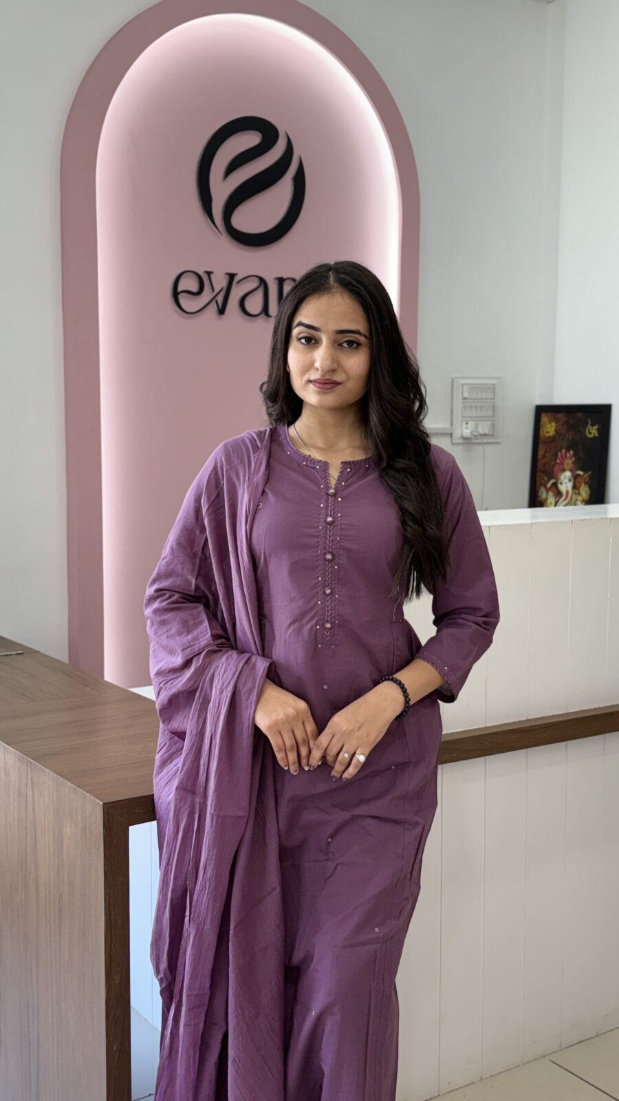 Pyazi Cotton - 3Piece Kurti Set - Image 3