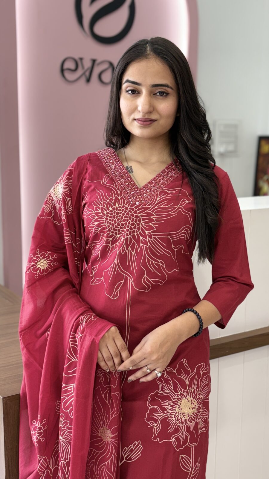 Cotton - 3Piece Kurti Set - Image 3