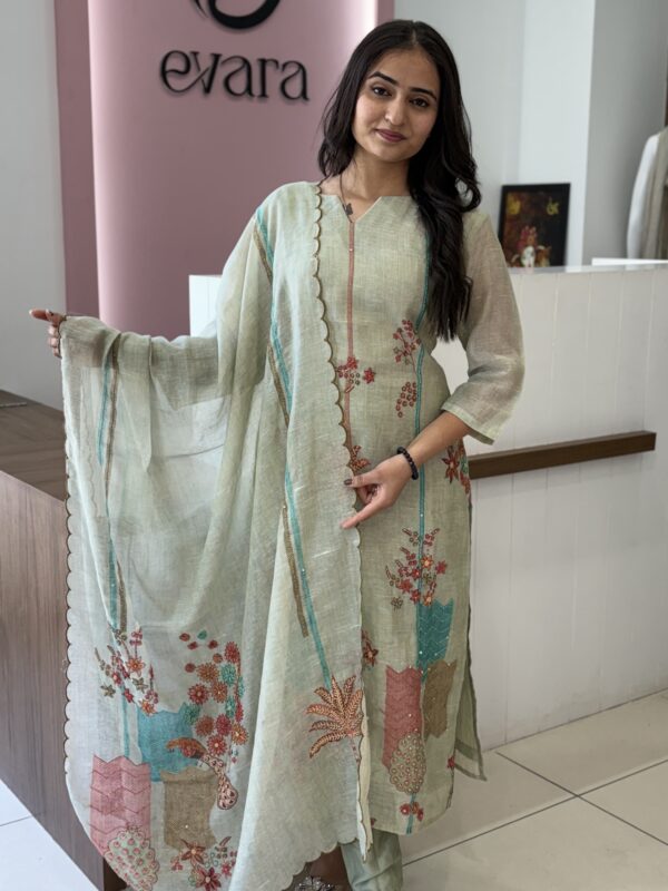 Pista Elegance Cotton 3-Piece Suit Set