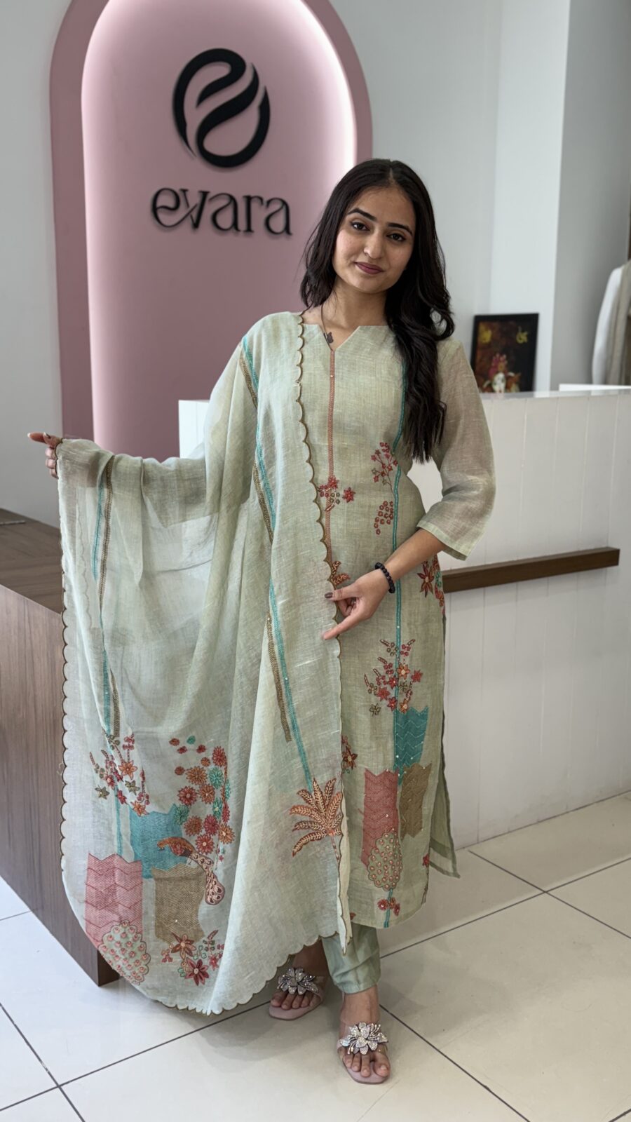 Pista Elegance Cotton 3-Piece Suit Set