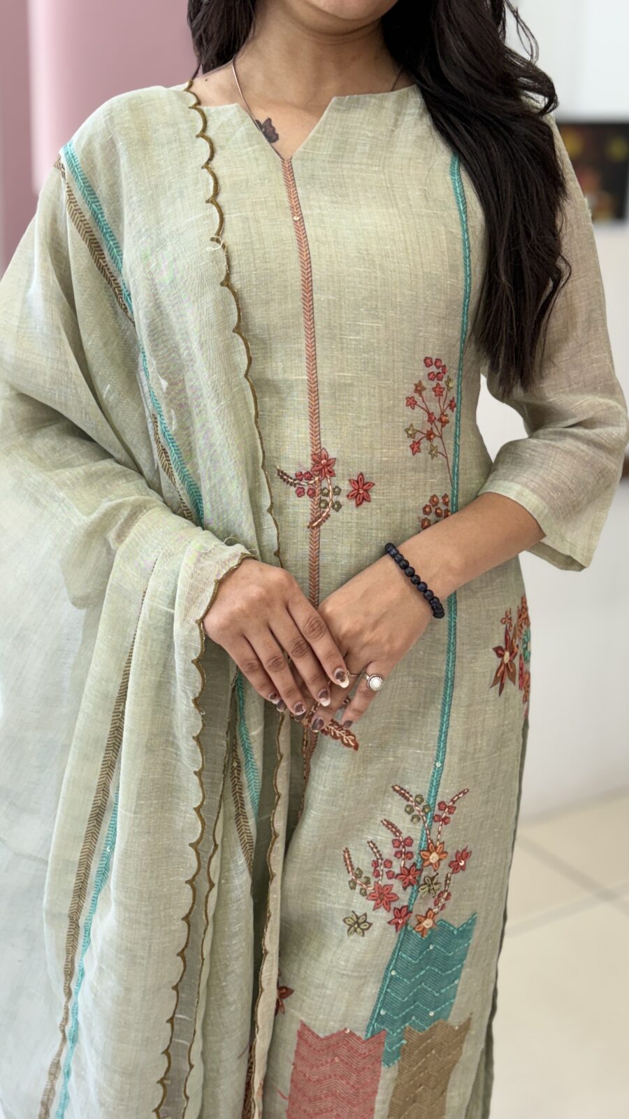 Pista Elegance Cotton 3-Piece Suit Set - Image 4