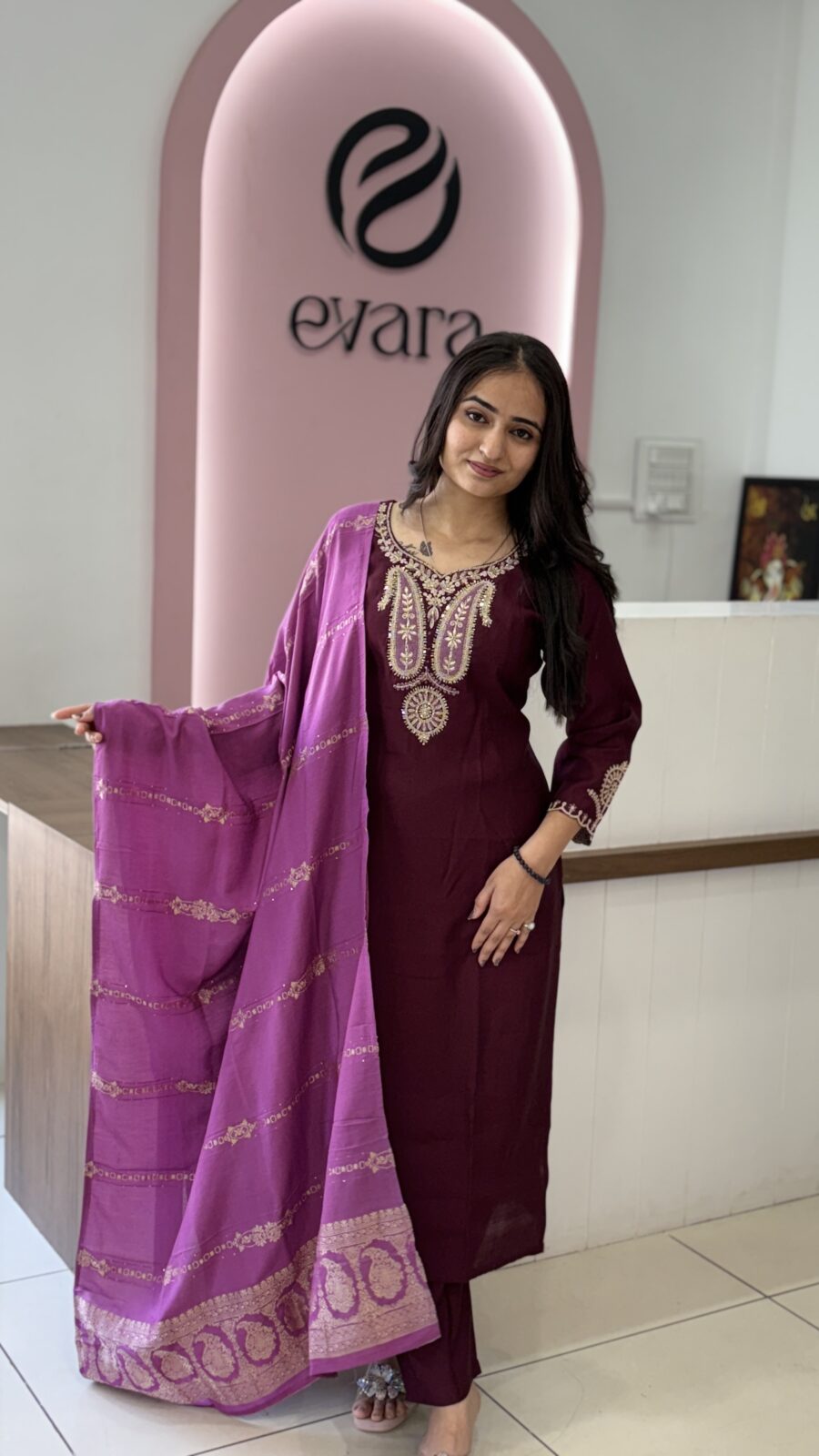 Roman Silk - 3 Piece Kurti Set