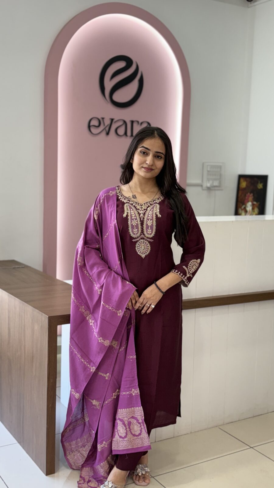Roman Silk - 3 Piece Kurti Set - Image 2