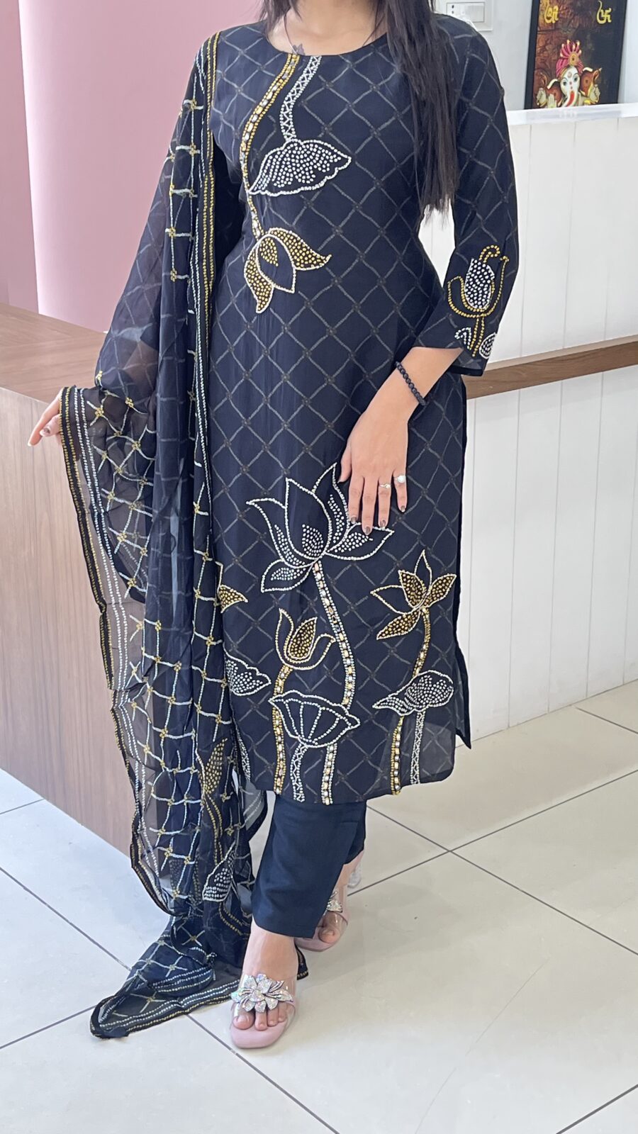 Bandhani Bloom 3-Piece Suit Set - Image 2