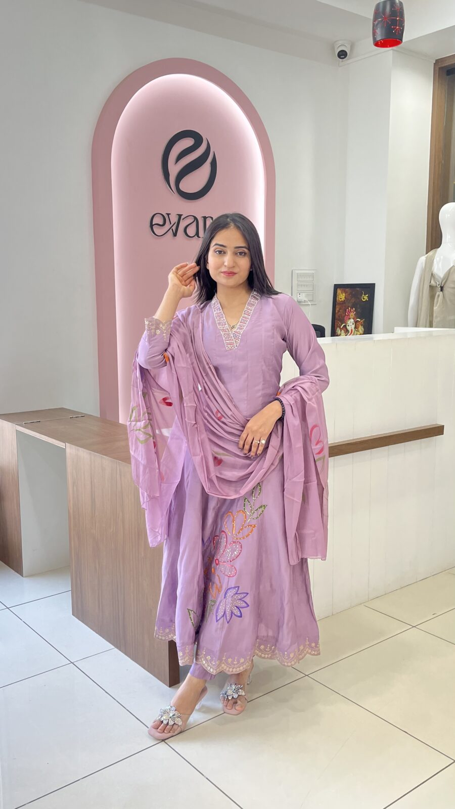 Grace Roman Silk Suit Set