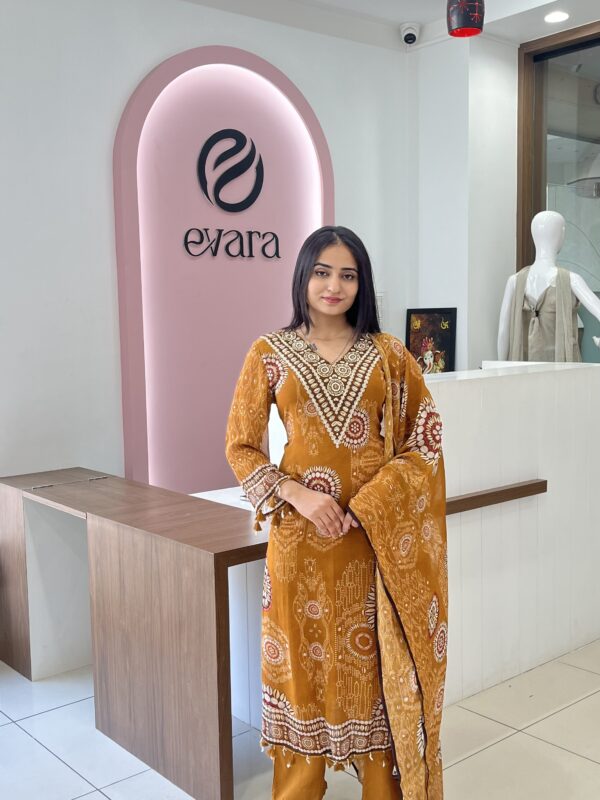 Mustard Heritage Suit Set
