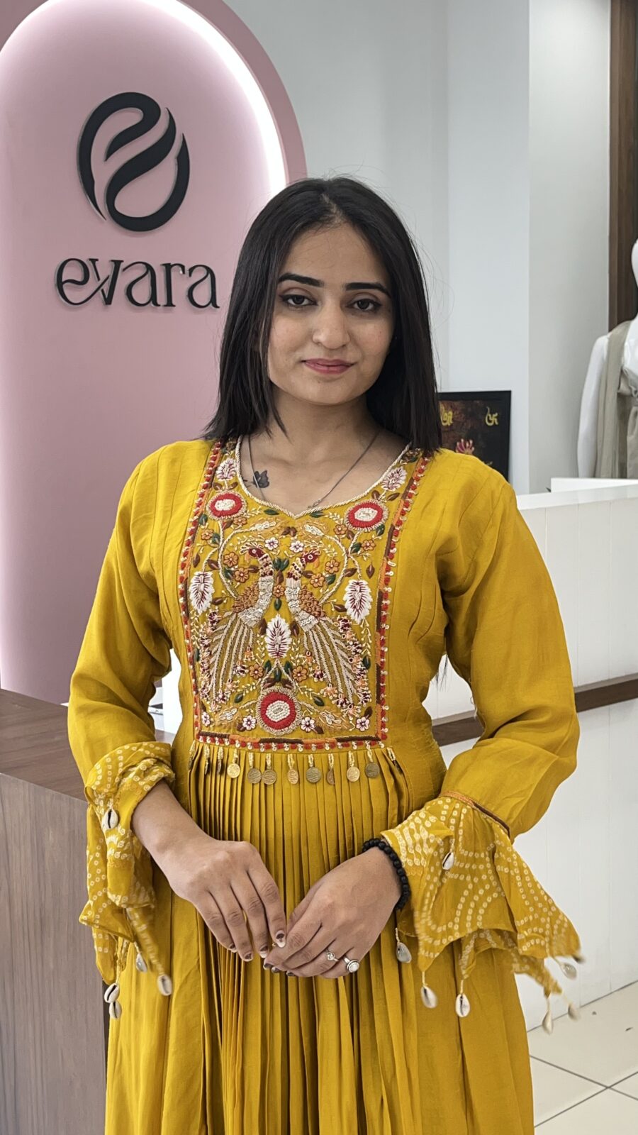 One-Piece with embroidery work on choli