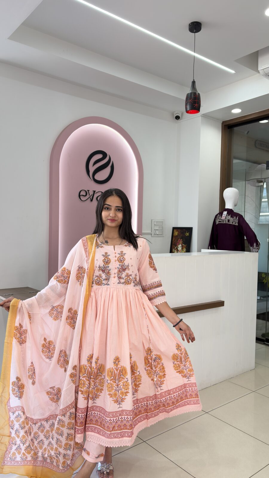 Cotton Block Print 3-Piece Ensemble - Image 3
