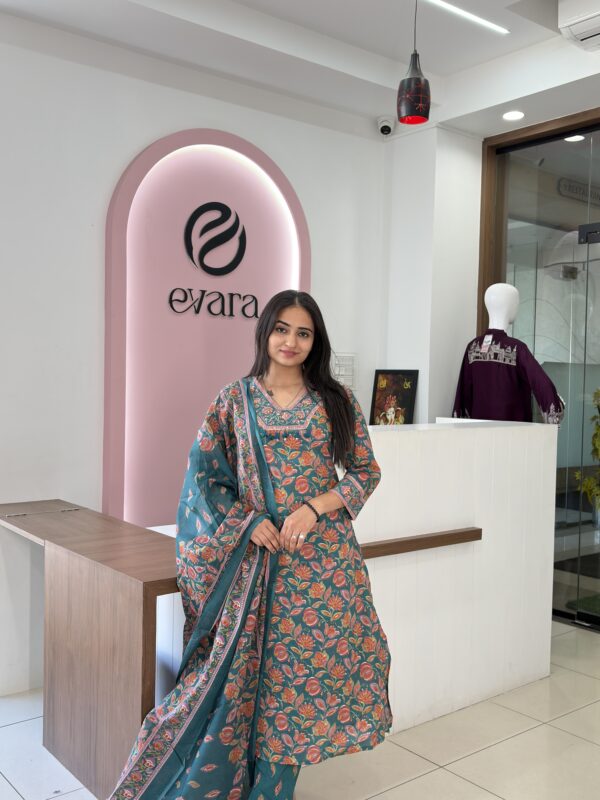 Cotton 3-Piece Leaf Elegance Set