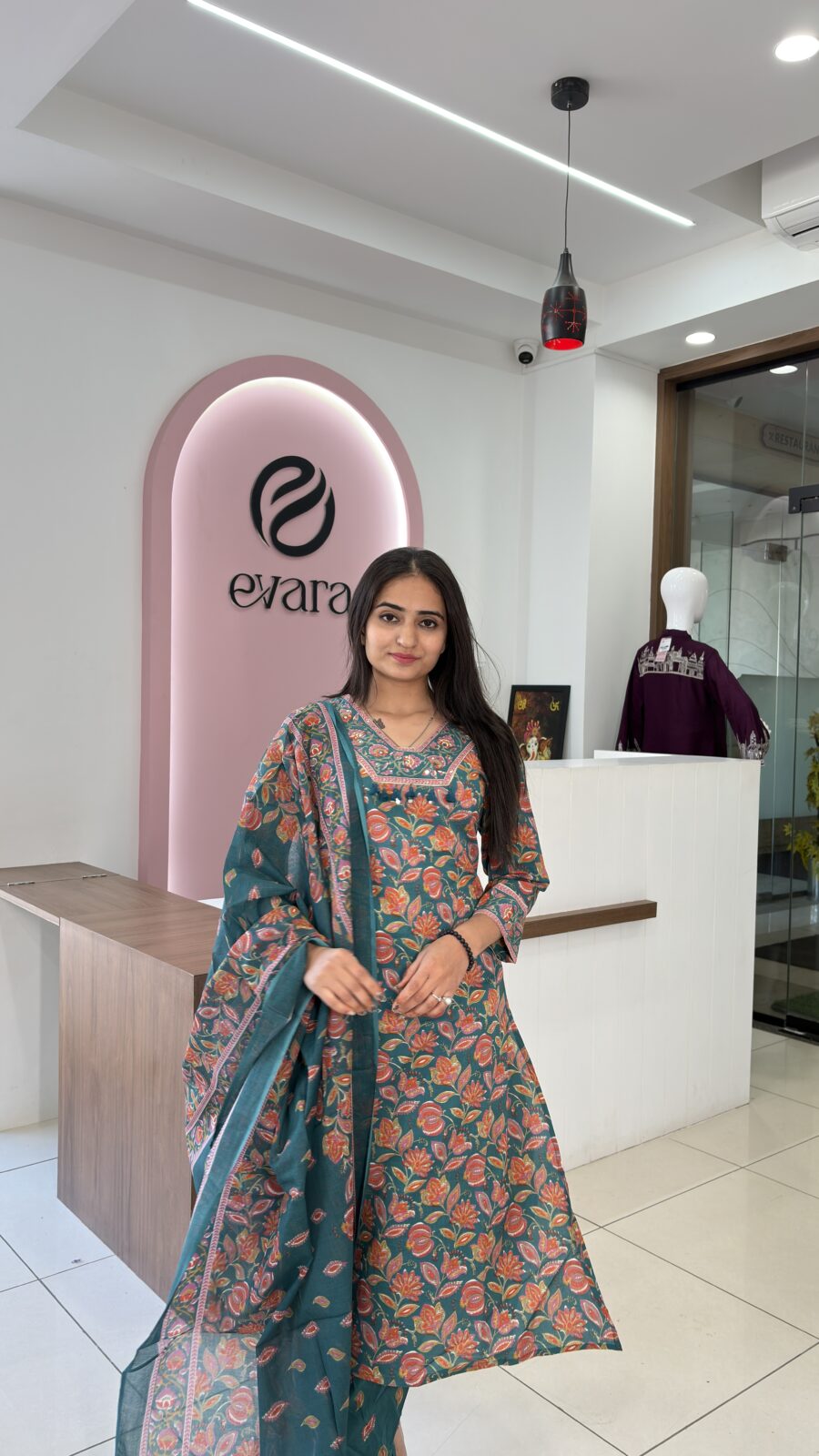Cotton 3-Piece Leaf Elegance Set - Image 3