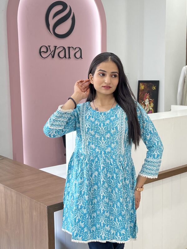 Cotton Mirror Work Tunic