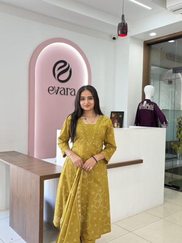 Cotton 3-Piece Bandhani Elegance Set