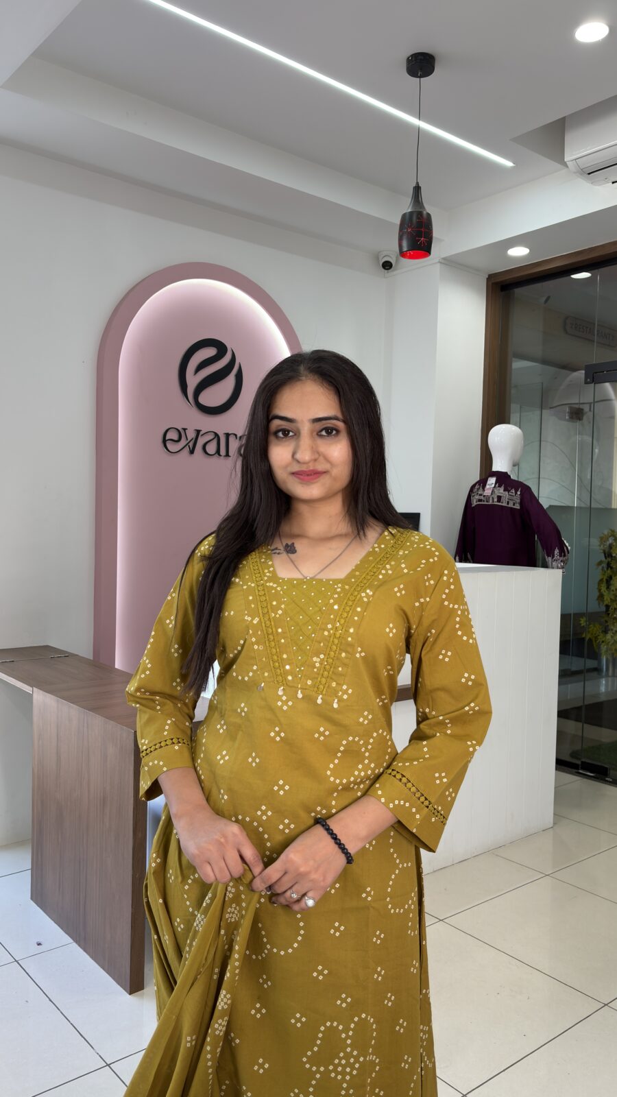 Cotton 3-Piece Bandhani Elegance Set - Image 3