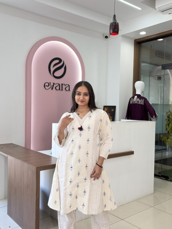 Cotton 2-Piece Khadi Ekkat Set