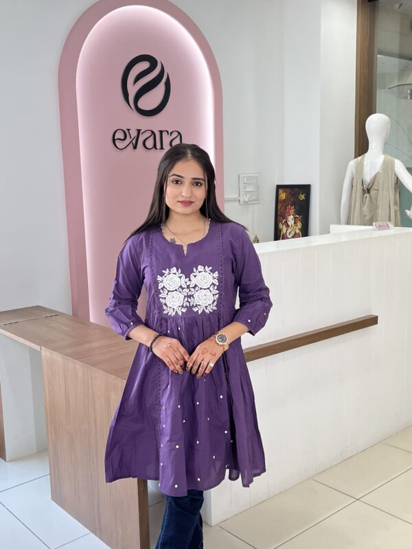 Cotton Elegance Embroidered Tunic