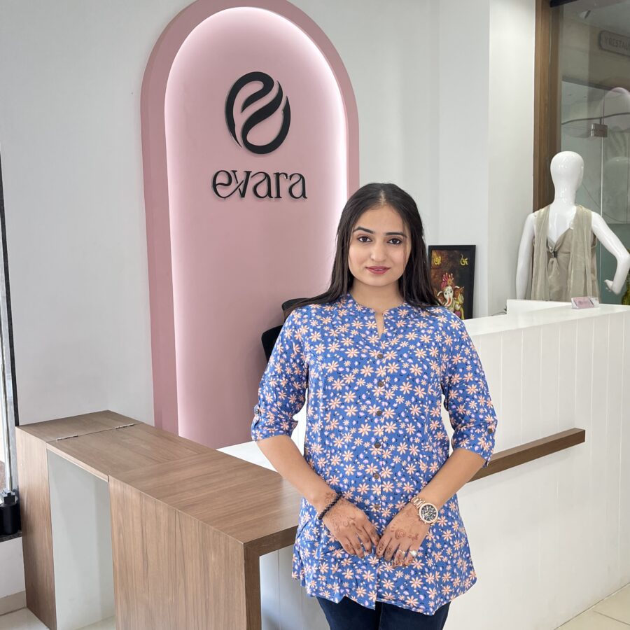 Digital Cotton Floral Tunic - Image 3