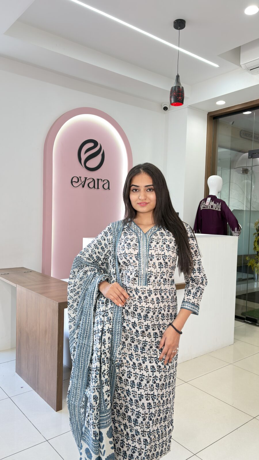 Cotton 3-Piece Straight Kurti Set