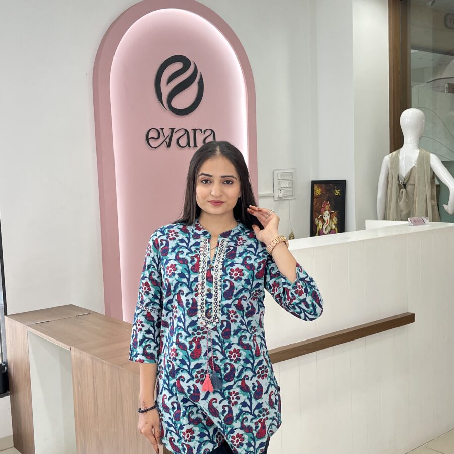 Cotton Embroidery Mirror Work Tunic