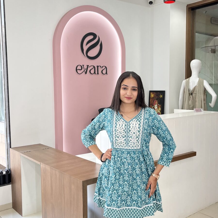 Cotton Dhaga Embroidered Tunic - Image 2