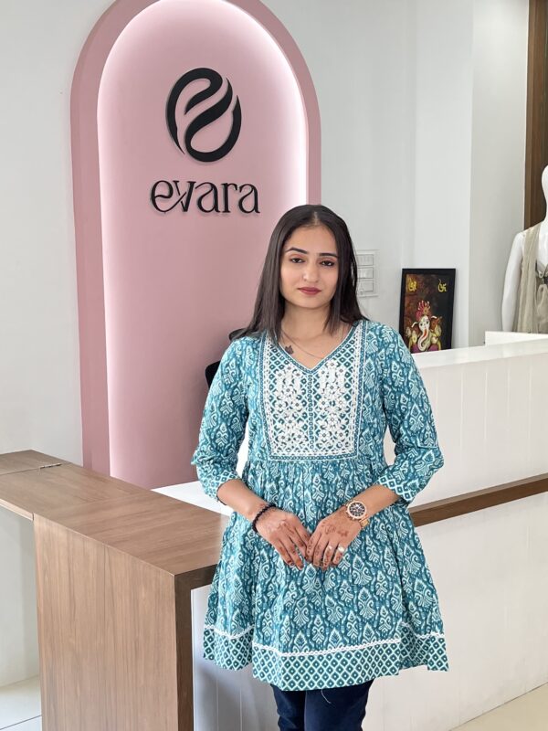 Cotton Dhaga Embroidered Tunic