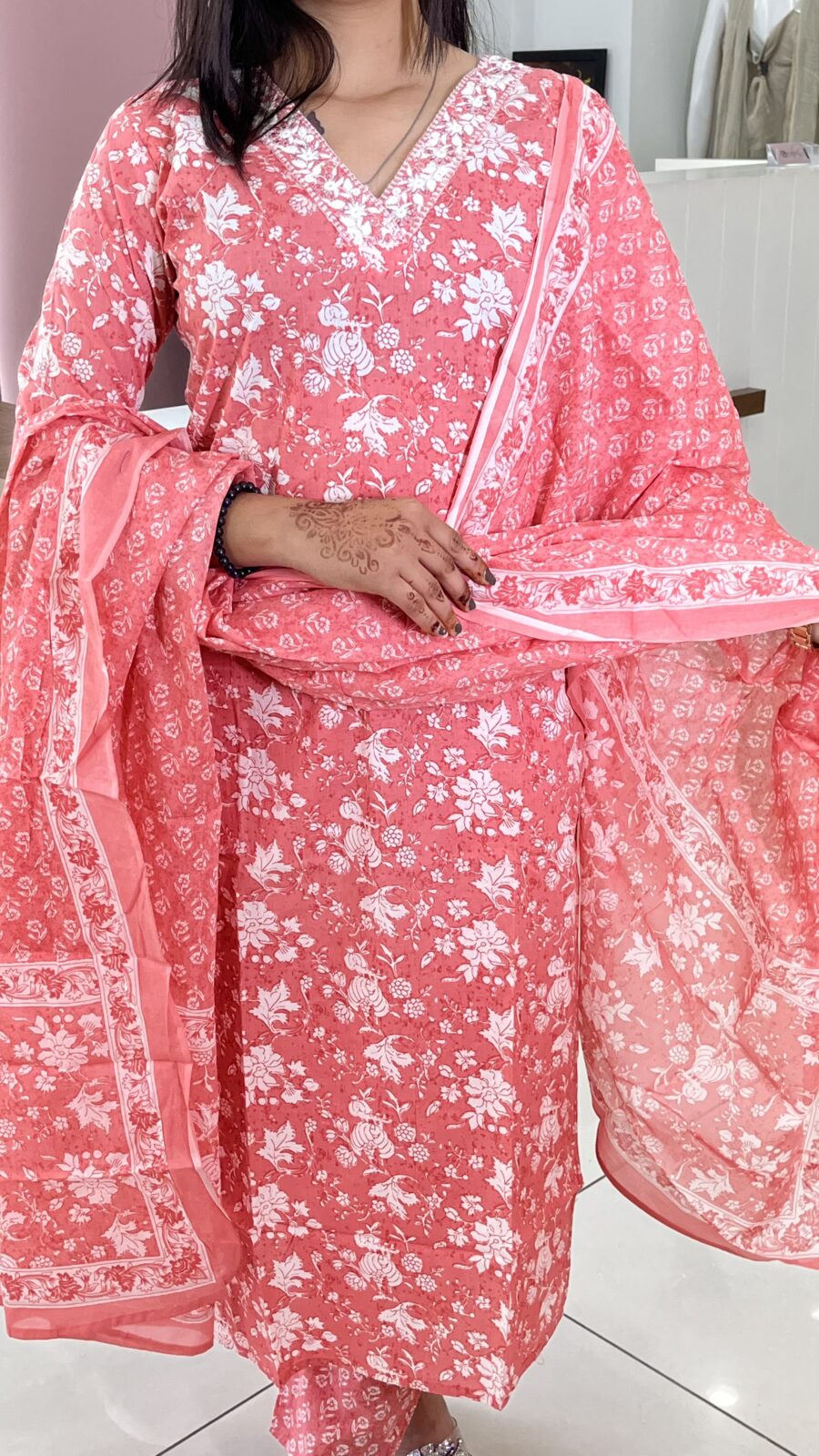 Cotton Floral 3-Piece Set - Image 3