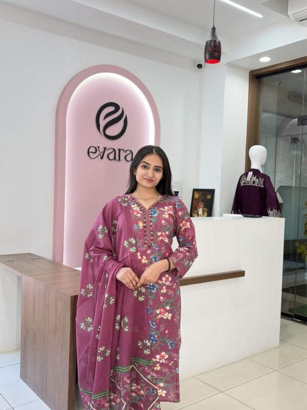 Cotton 3-Piece Floral Grace Set