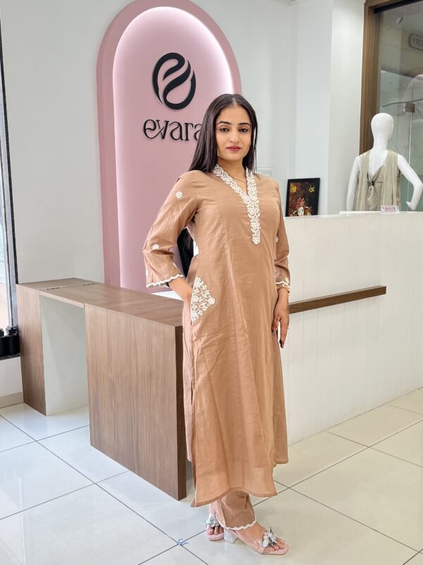 Cotton Embroidered 2-Piece Set
