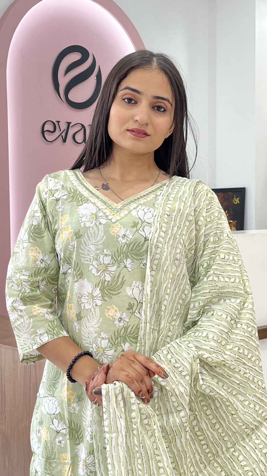Cotton Handcrafted 3-Piece Ensemble - Image 2