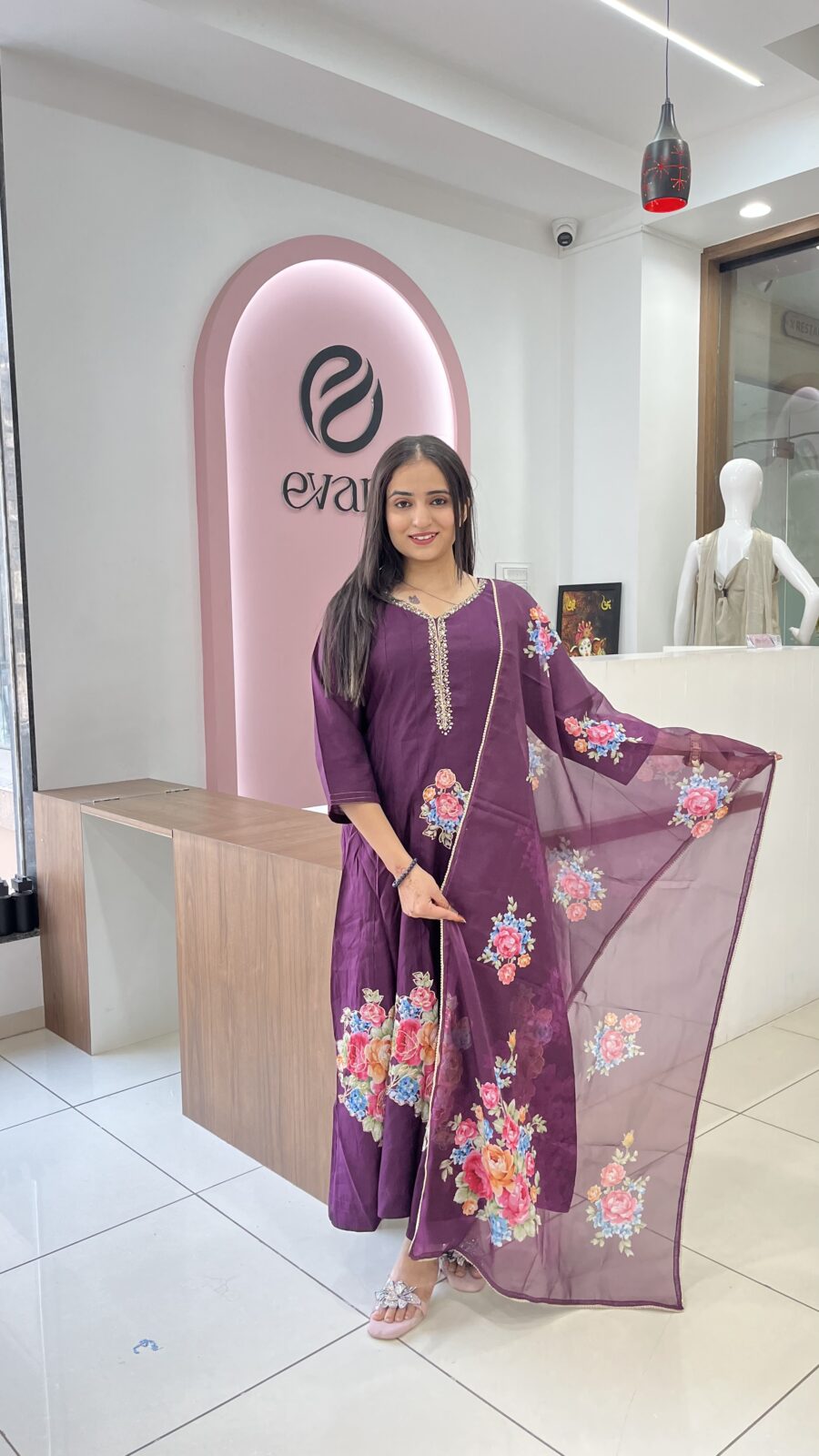Anarkali Patchwork 3-Piece Set - Image 3