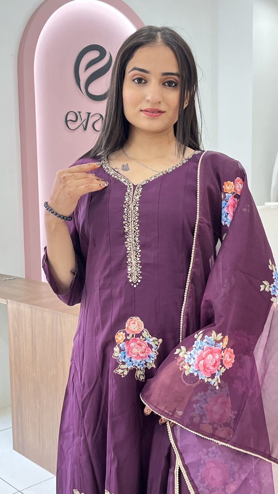 Anarkali Patchwork 3-Piece Set - Image 2