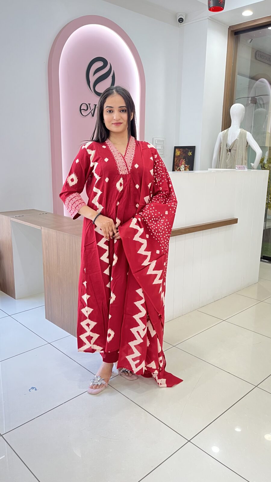Cotton Ekkat Handwork 3-Piece Set