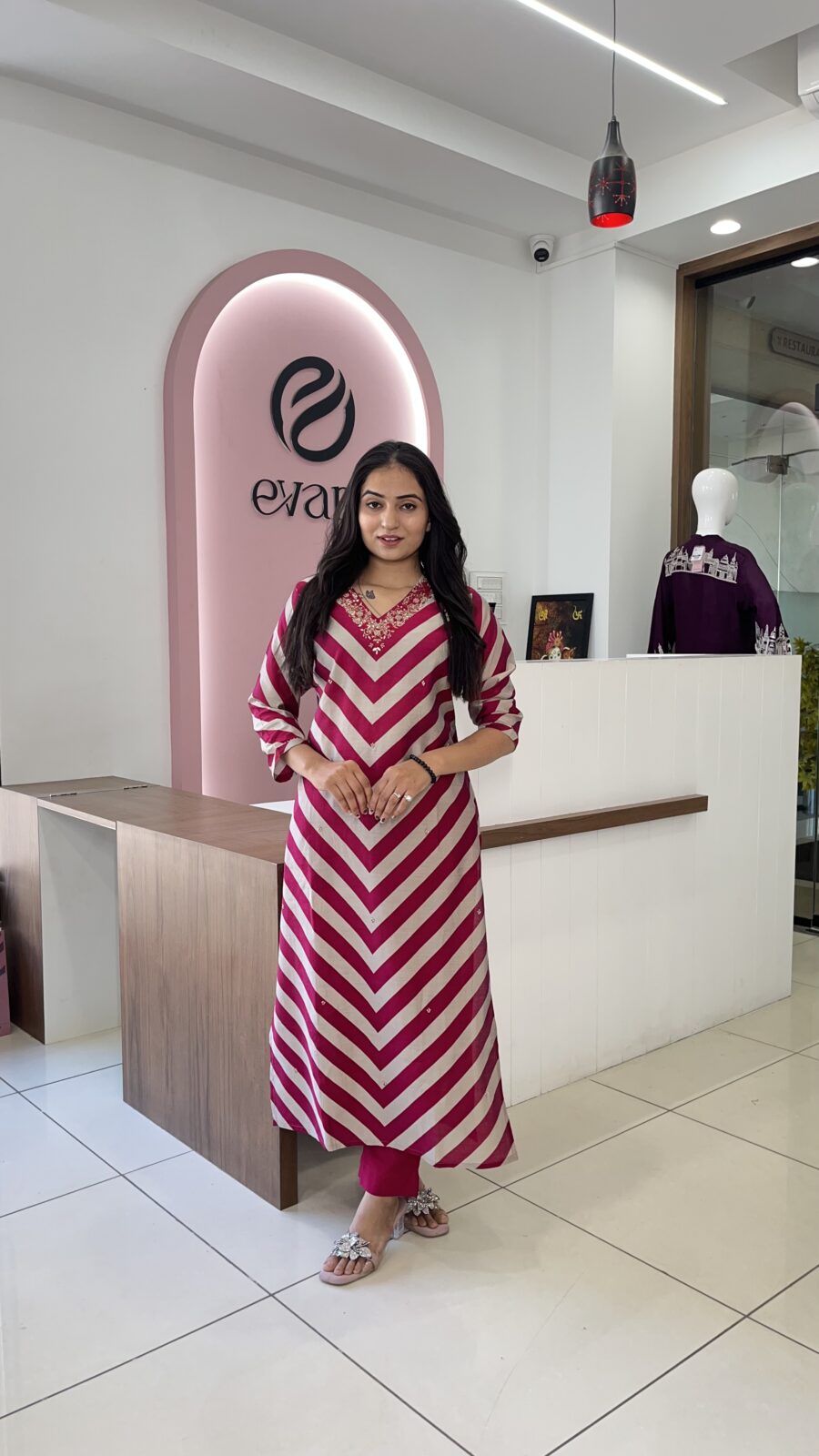Elegance in Thread – Muslin Kurti Set
