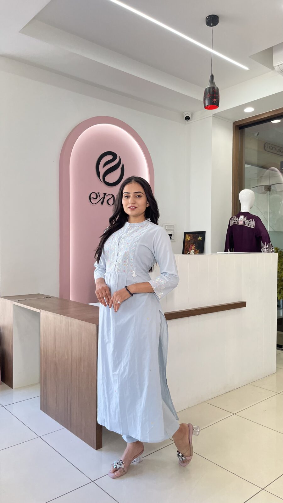 Cotton 2-Piece Embroidery Elegance Set