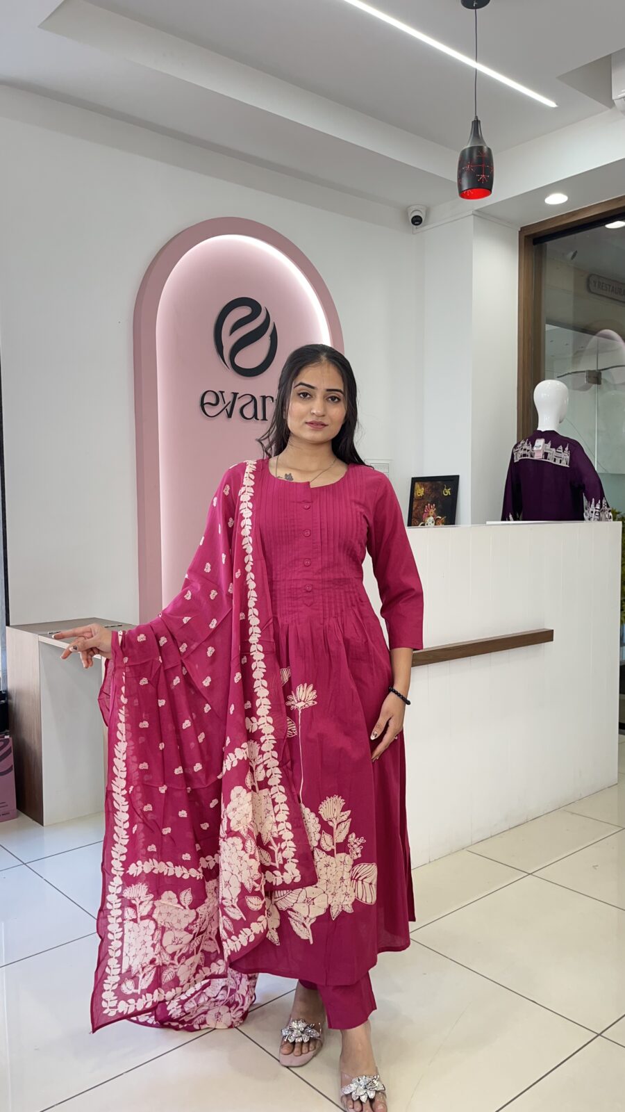 Cotton Mul 3-Piece Floral Elegance Set - Image 3