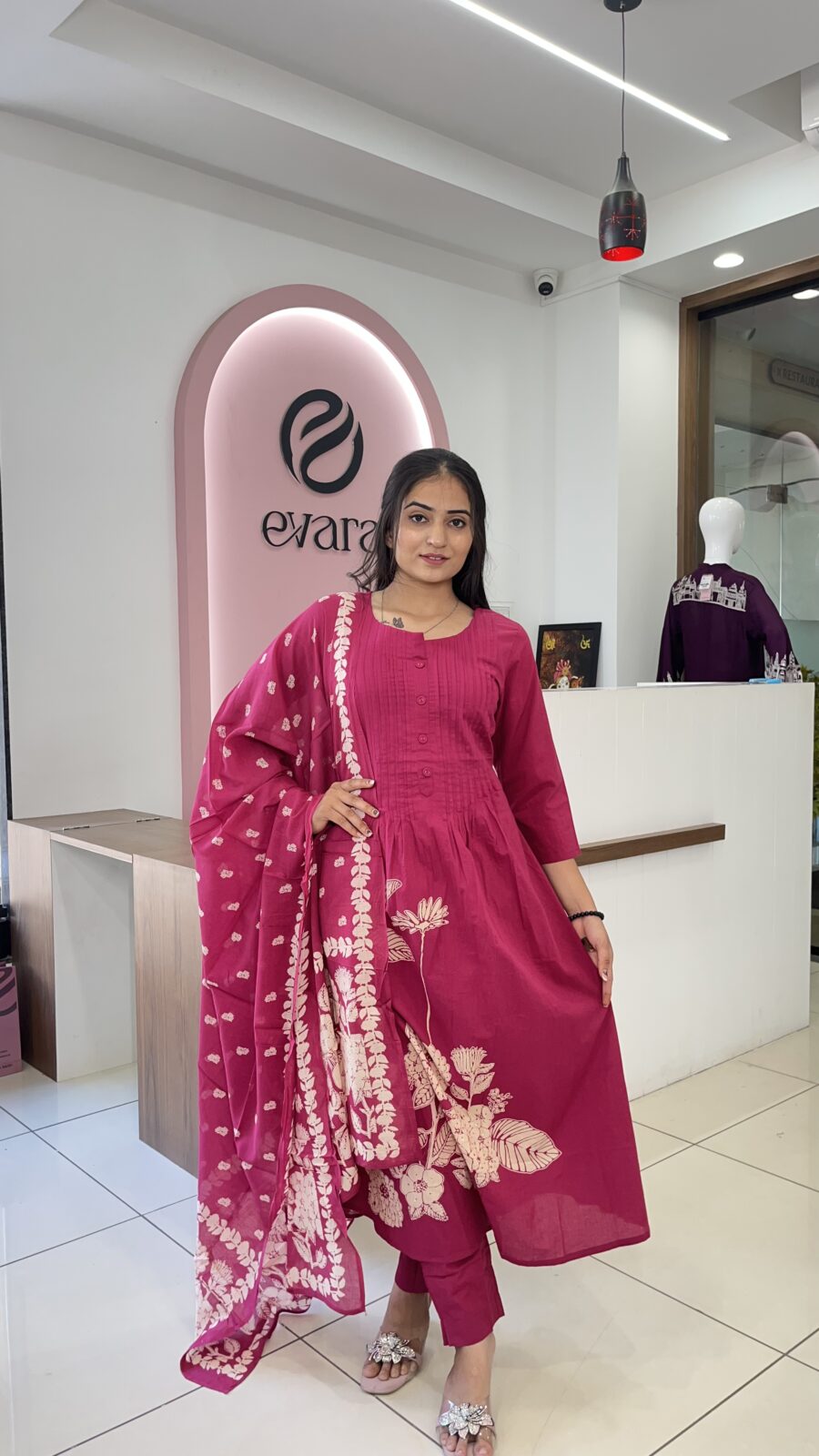 Cotton Mul 3-Piece Floral Elegance Set - Image 2