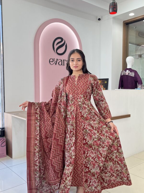 Cotton 2-Piece Anarkali Grace Set