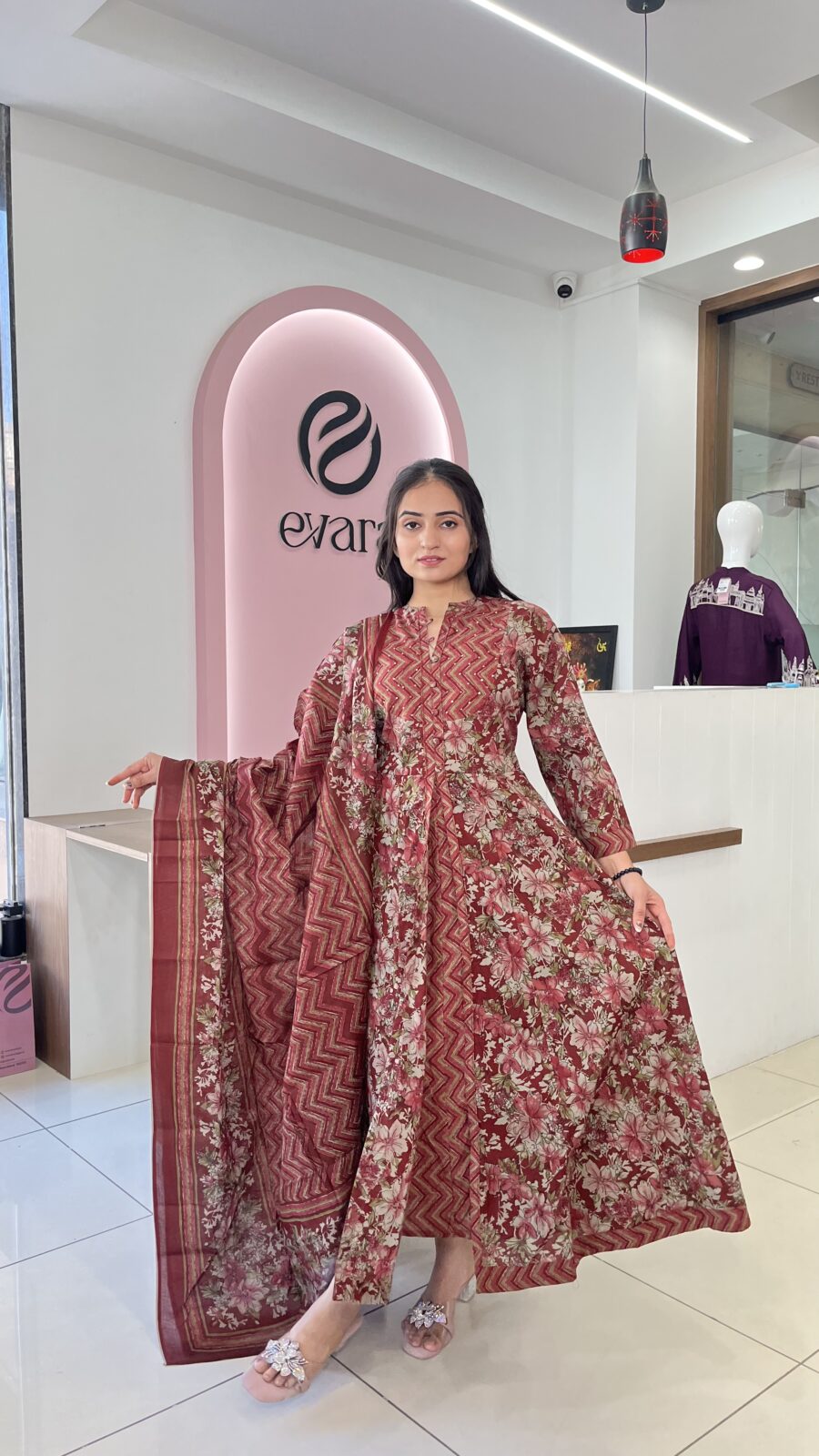 Cotton 2-Piece Anarkali Grace Set