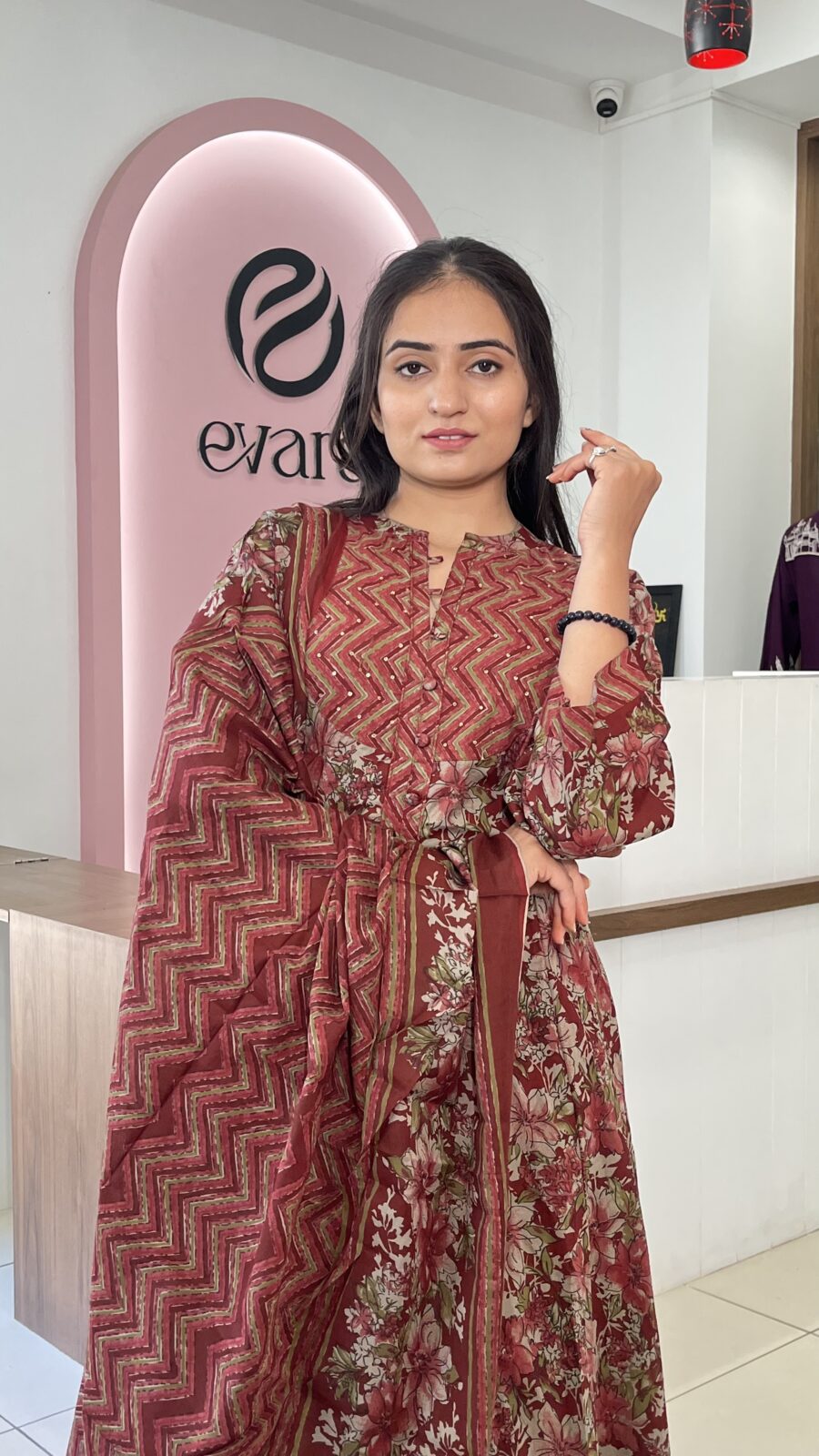 Cotton 2-Piece Anarkali Grace Set - Image 2