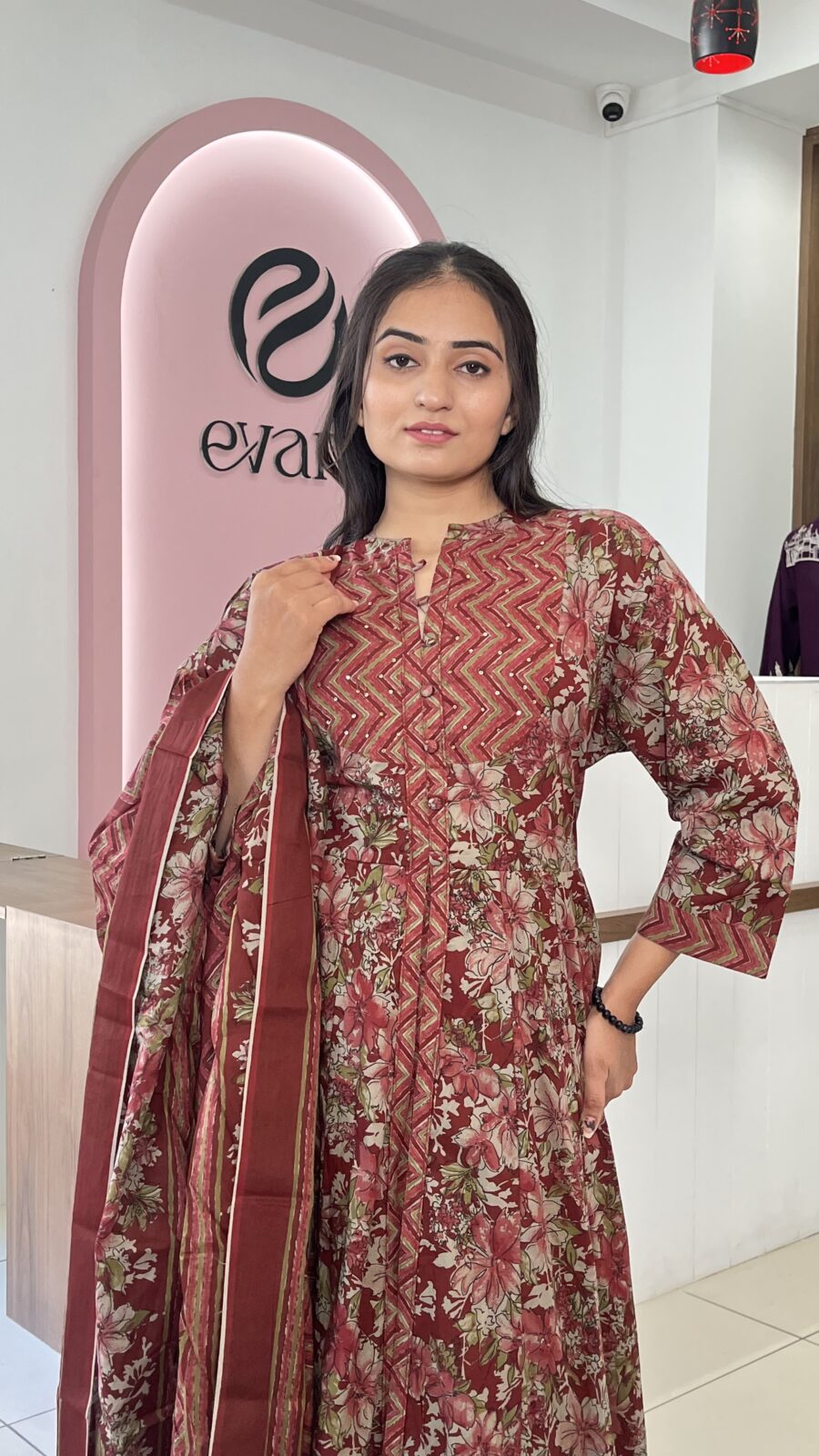 Cotton 2-Piece Anarkali Grace Set - Image 3