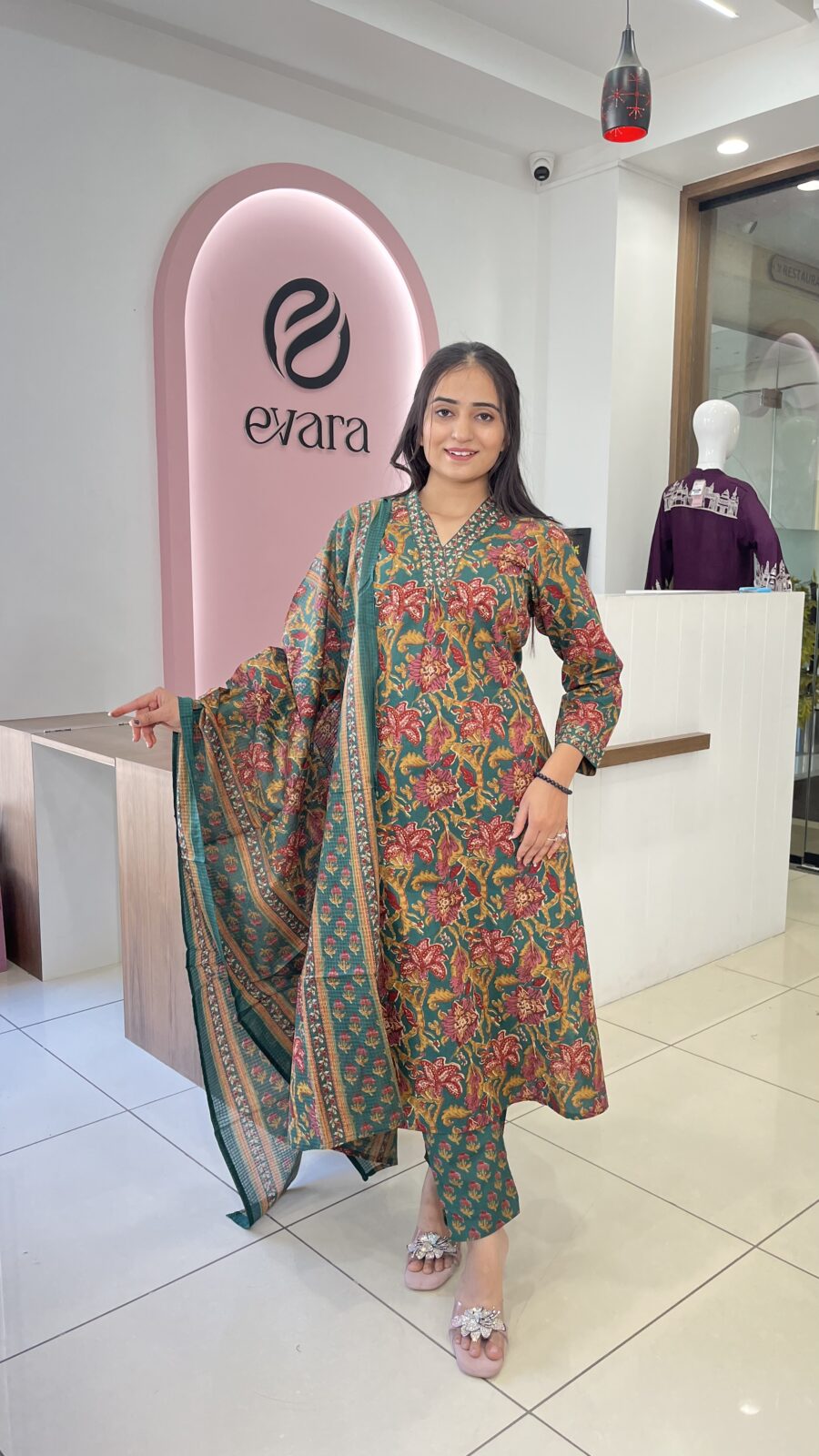 Cotton 3-Piece Floral Harmony Set - Image 3