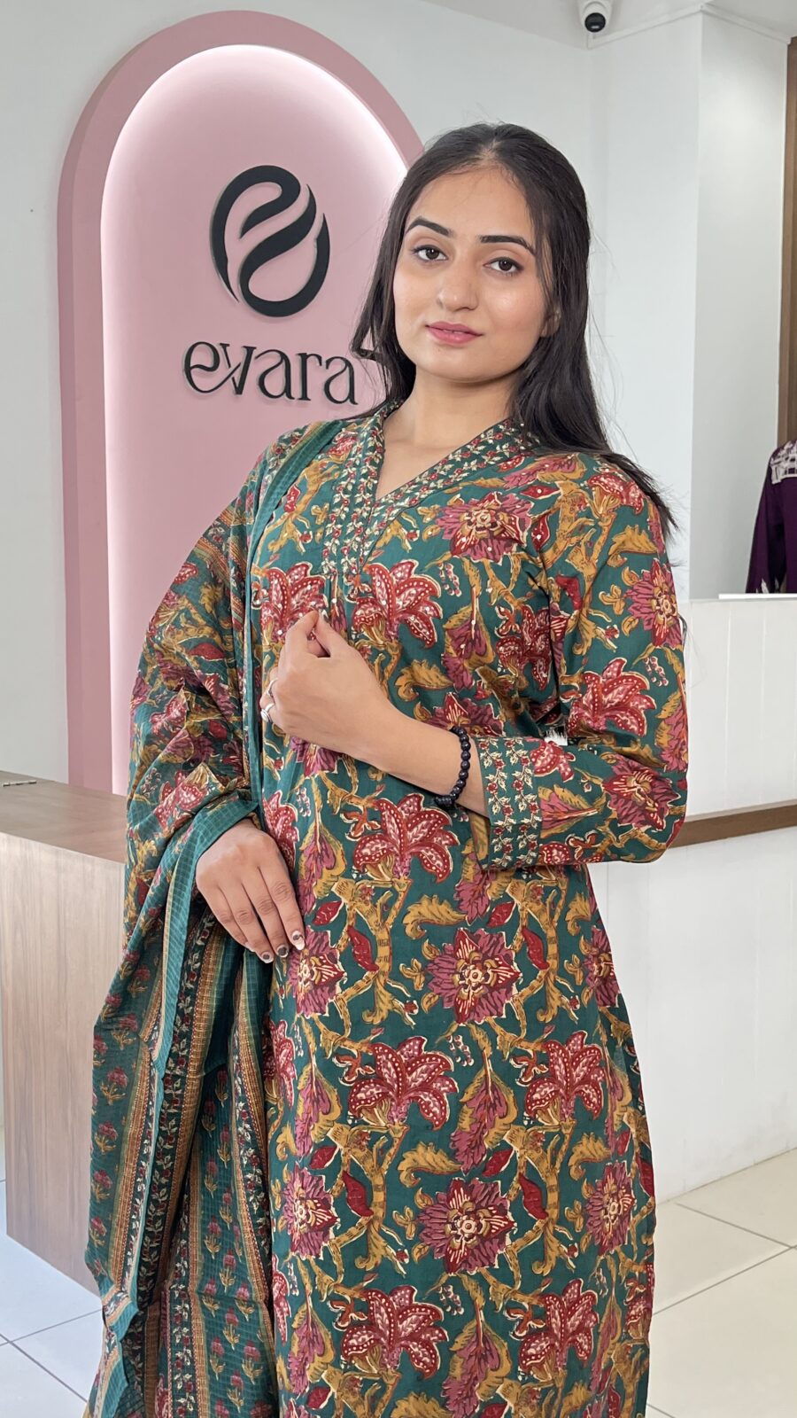 Cotton 3-Piece Floral Harmony Set - Image 2