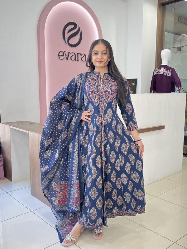 Cotton 2-Piece Anarkali Charm Set