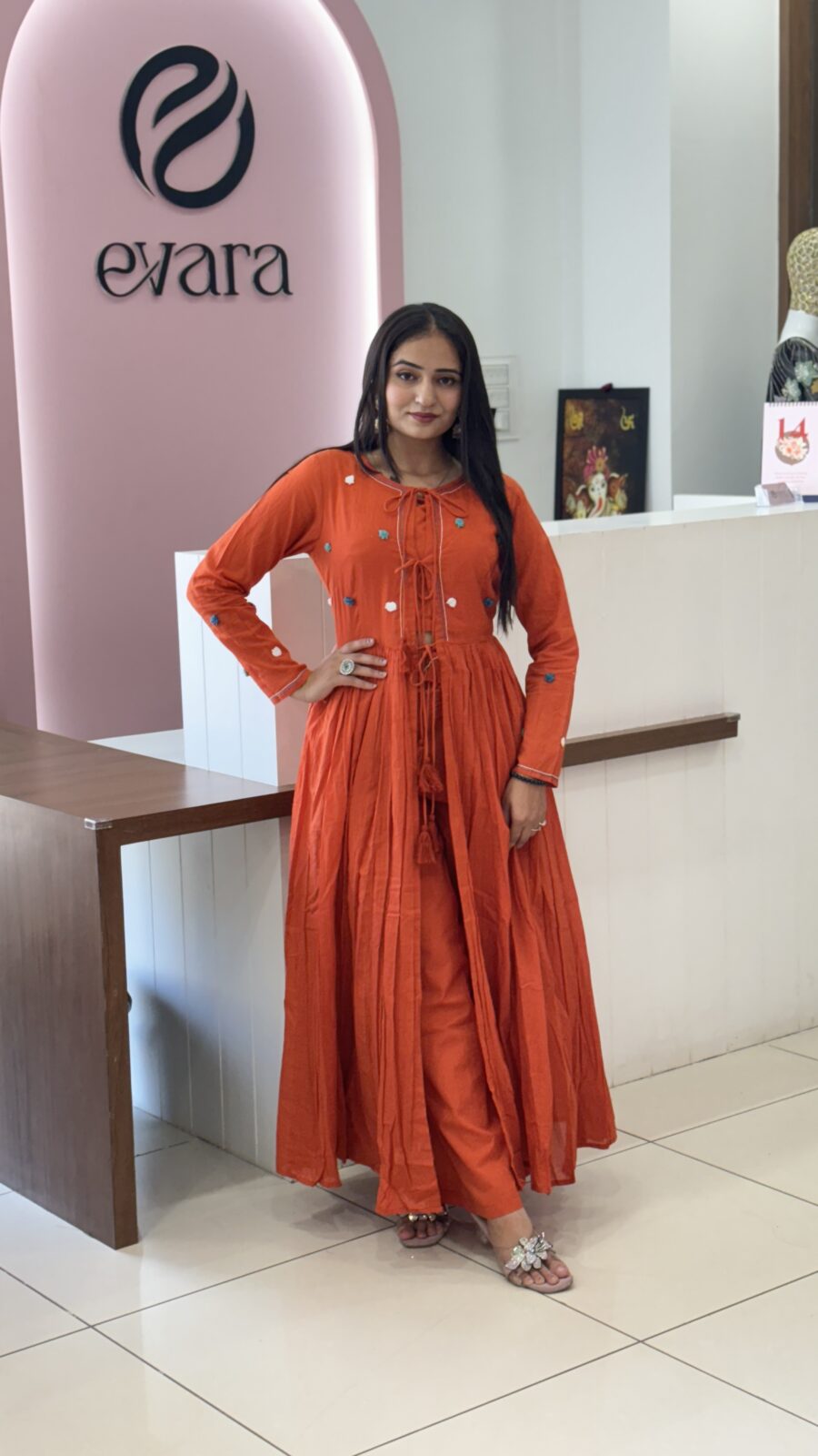 Cotton 3-Piece With Shrug