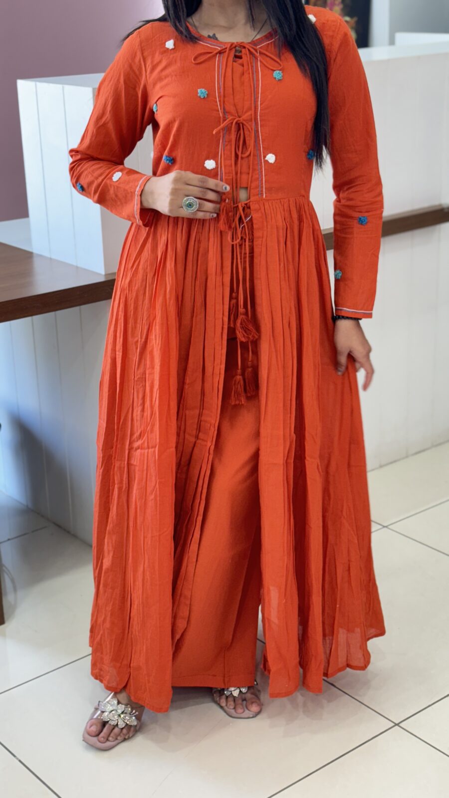 Cotton 3-Piece With Shrug - Image 4